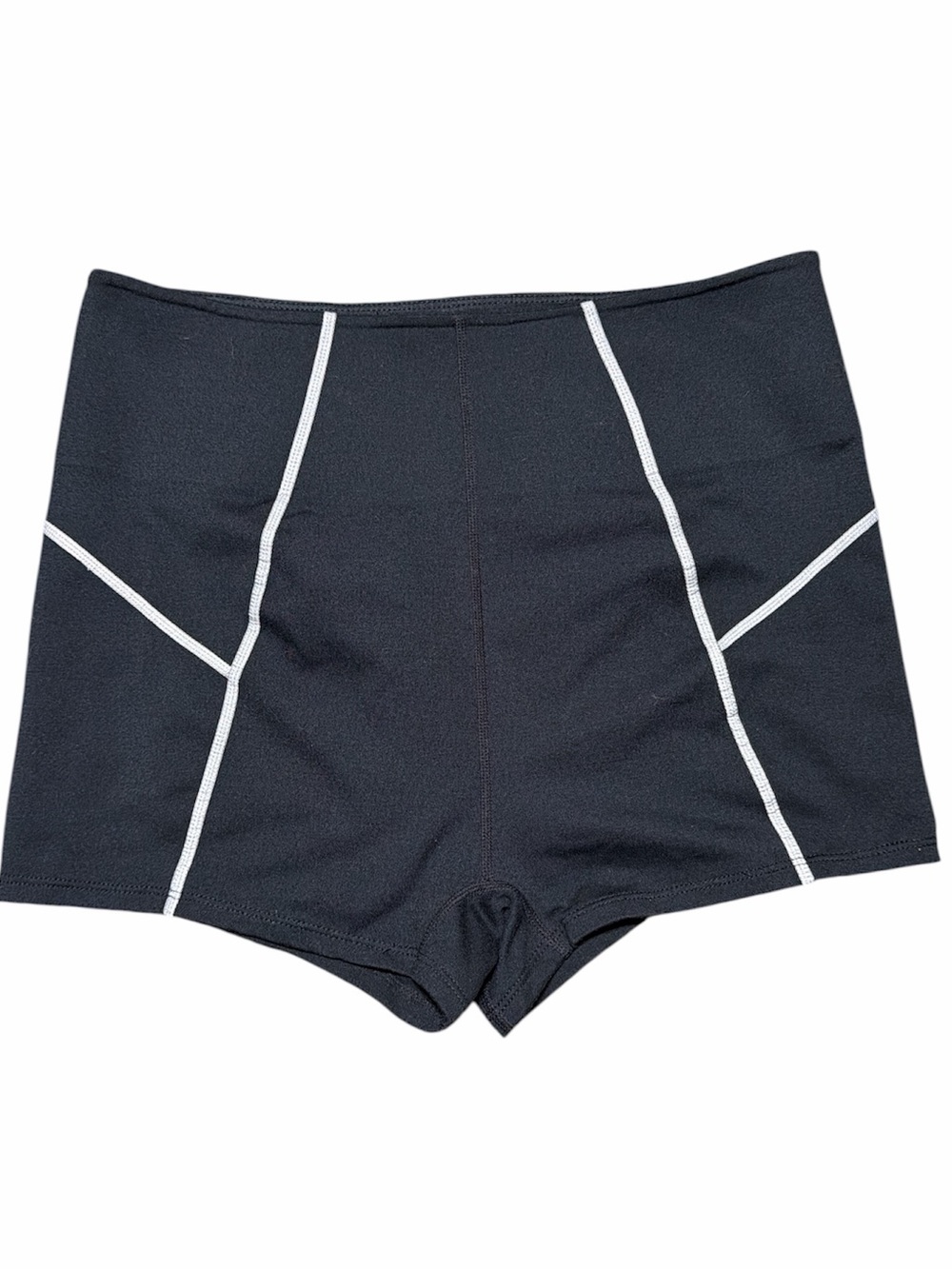Free People Movement You’re a Peach Black White Detail Shorty Booty Short Medium